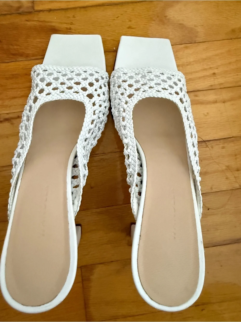 WANDLER ISA MULE WHITE LEATHER SIZE 40